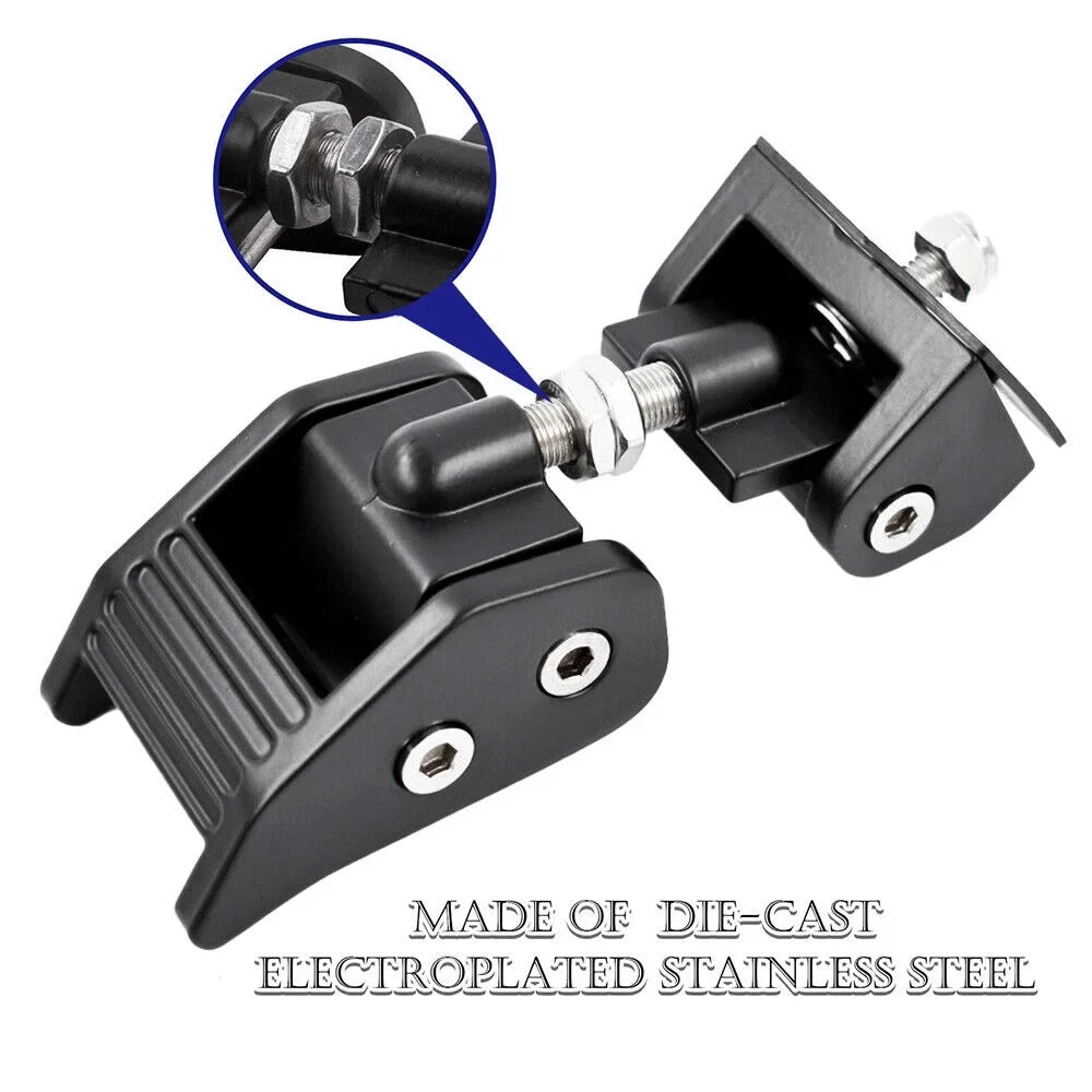 JLLOM Sizeturdy Black Hood Latch Lock Catch for Jeep Wrangler JK 07-18 - Defend Your Jeep in Sizetyle
