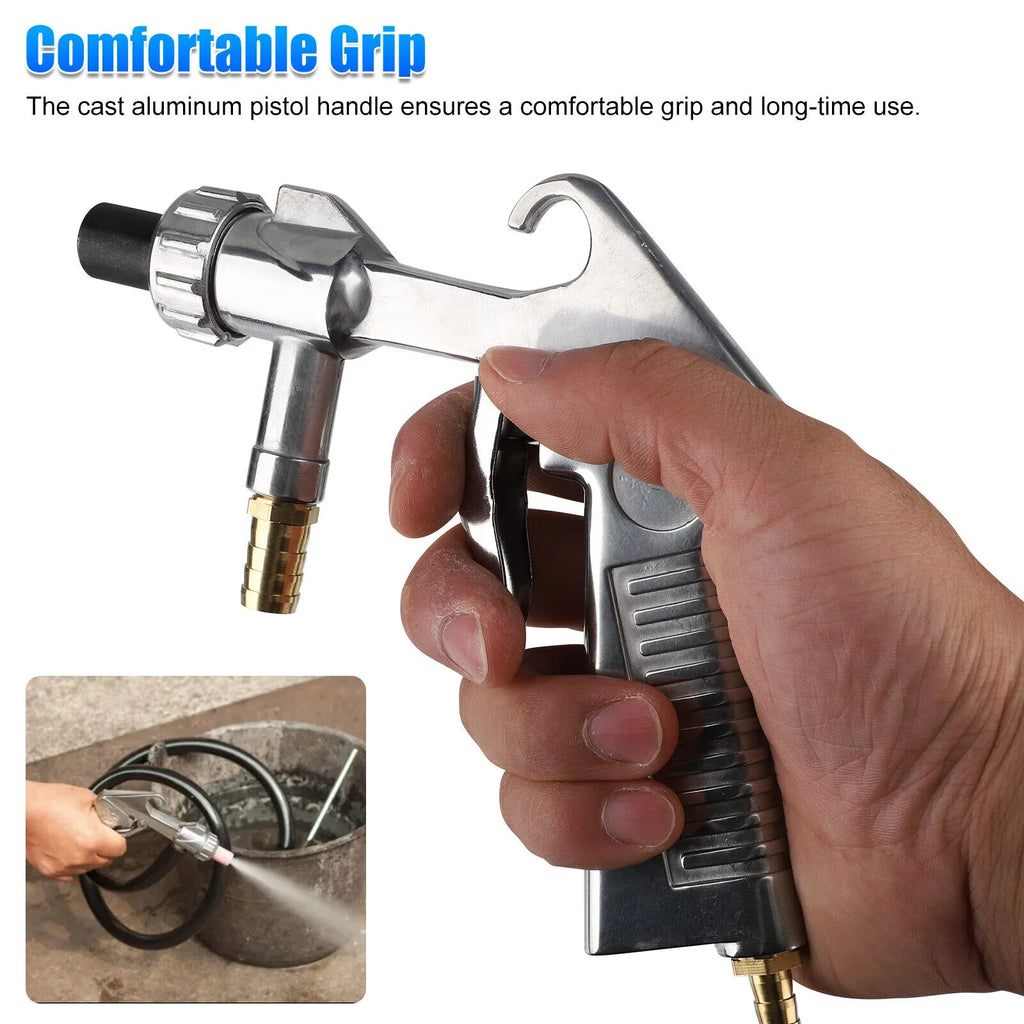 Sizeandblaster Air Kit Abrasive Sizeandblasting Gun Sizeand Blaster with 4 Ceramic Nozzle