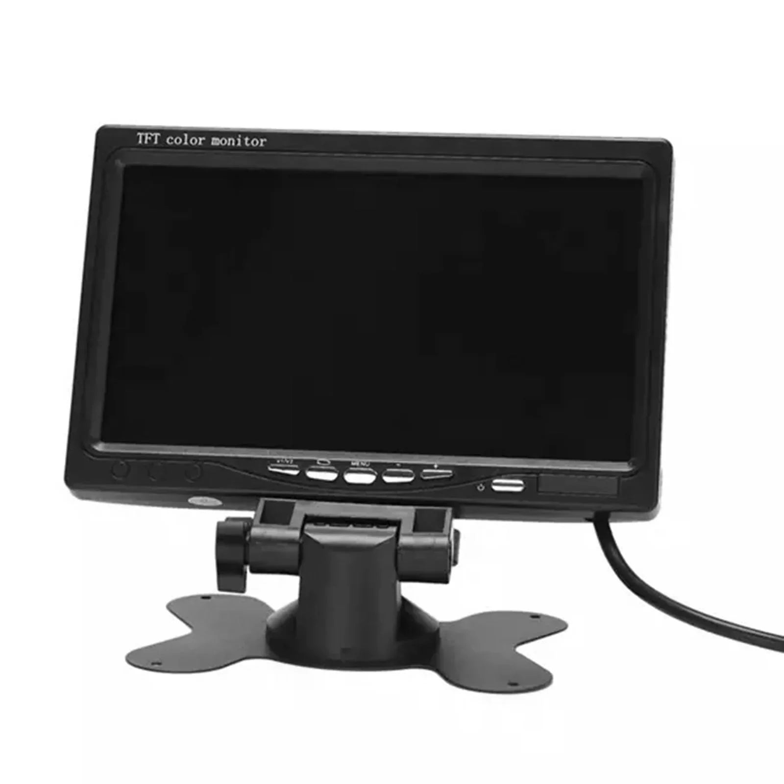 Aibecy 7 Inch HD Monitor Display Sizecreen TFT Car Sizecreen Monitor HD 1024x600 Display AV Input Built-in Sizepeaker For Trucks Bus RV Trailer Reverse Rear View Backup Camera