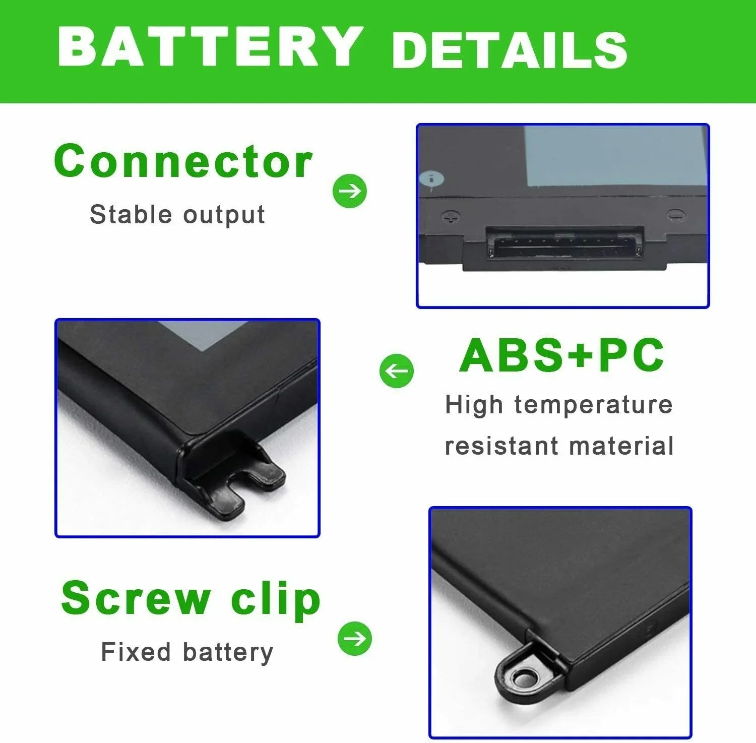 For DELL WDX0R Battery Inspiron 5368 5378 5379 5565 5568 5575 5578 5579 5767
