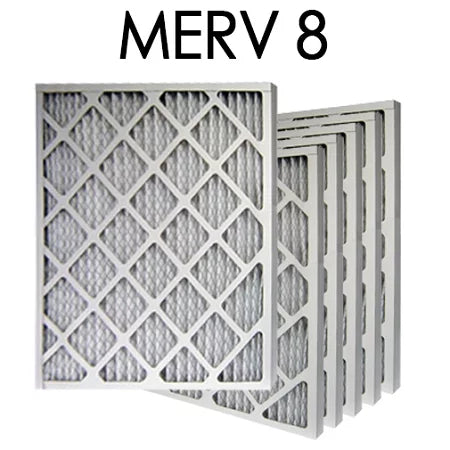 25x25x1 MERV 8 Pleated Air Filter 6PK | 24.75x24.75x.75 - Actual Sizeize