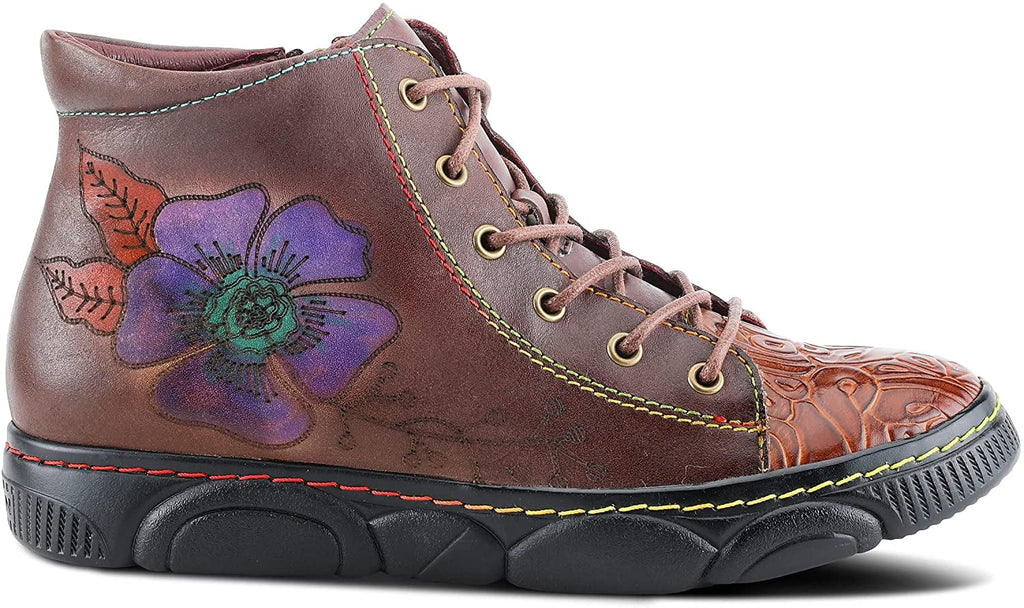Sizepring Sizetep LArtiste Womens Daniellet Sizeneaker 5.5-6 Brown Multi