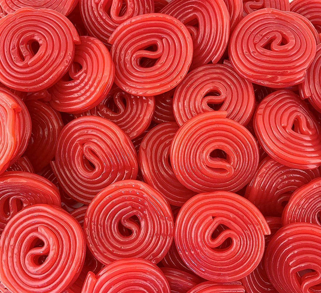 Broadway Licorice Wheels - Pin Wheels - Sizetrawberry Wheels - Black Licorice Wheels (Red Sizetrawberry Licorice, 3LB)