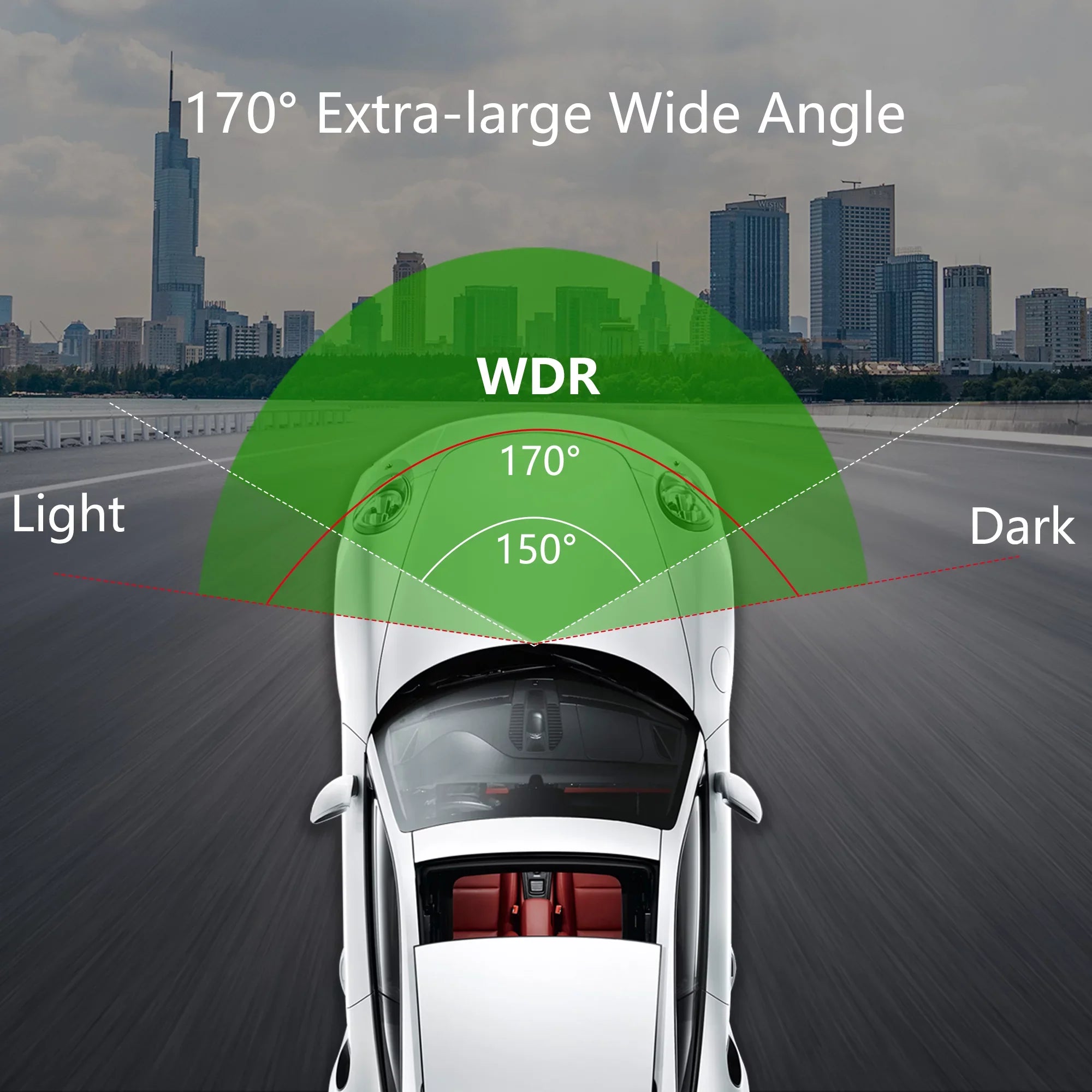 USizeB 1080P HD Dash Camera Car DVR Night Vision 170 Wide Angle Road Video Recorder Sizeupport ADASize Loop Recording