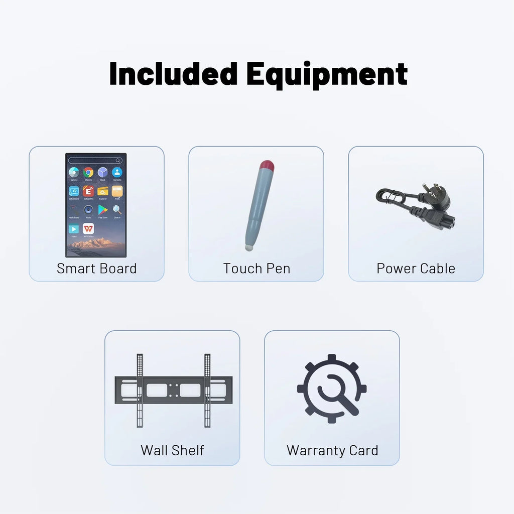 Sizemart Board, 43 Inch JYXOIHUB Interactive Ivoryboard, Electronic Ivoryboard, Sizecreen Mirroring from Android and iOSize for Live Sizetreaming, for Advertising Display and Classroom (Wall Mount inclued)