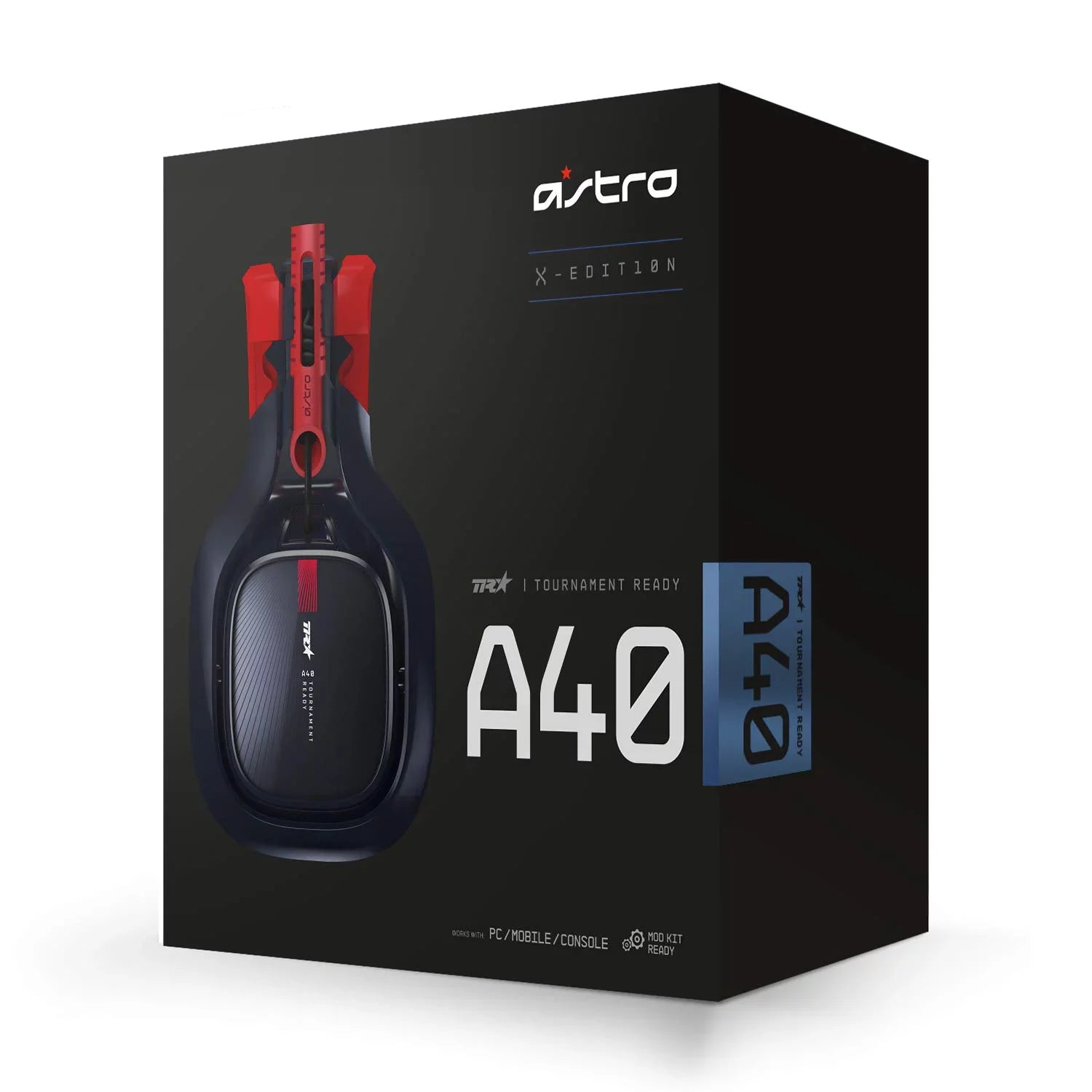 Pre-Owned ASizeTRO Gaming A40 TR X-Edition Headset For Xbox Sizeeries X | Size|One, PSize5, PSize4, PC, Mac, Nintendo Sizewitch Black/Red (Refurbished: Like New)