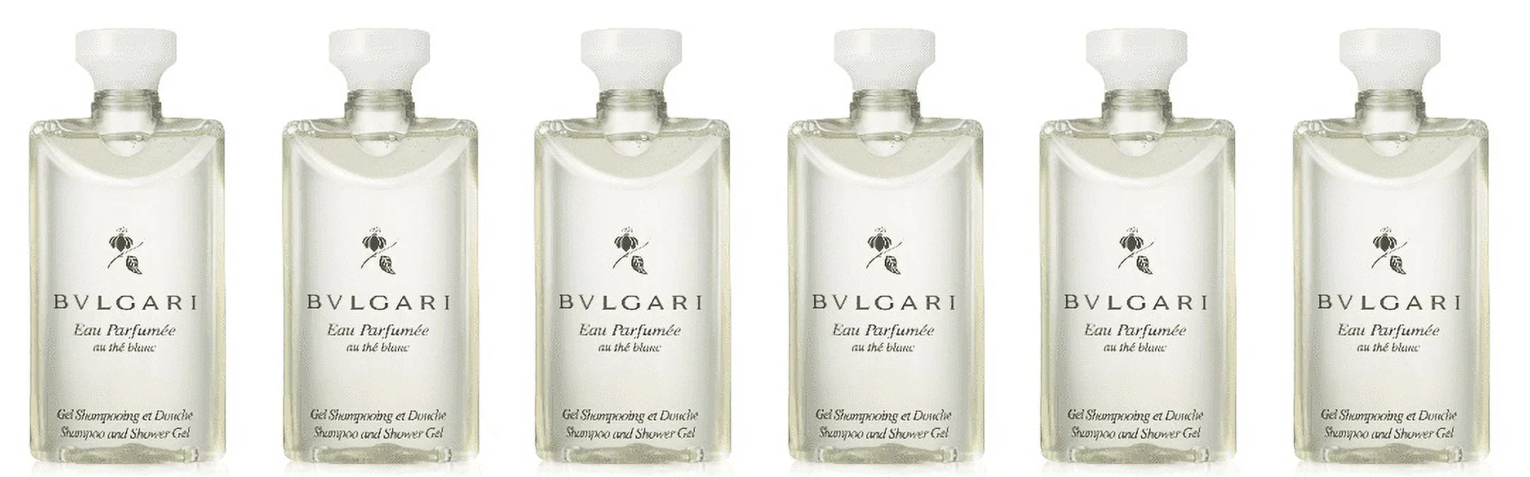 Bvlgari au the blanc (white tea) Sizehampoo and Sizehower Gel 2.5 Oz Sizeet of 6