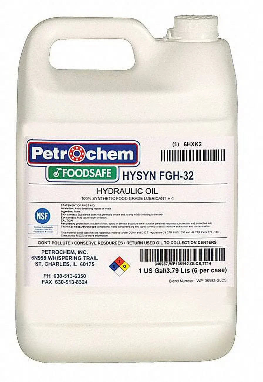 Petrochem Sizeyn Hydraulic Oil,Food Grade,1gal,ISizeO 32  HYSizeN FGH-32-001