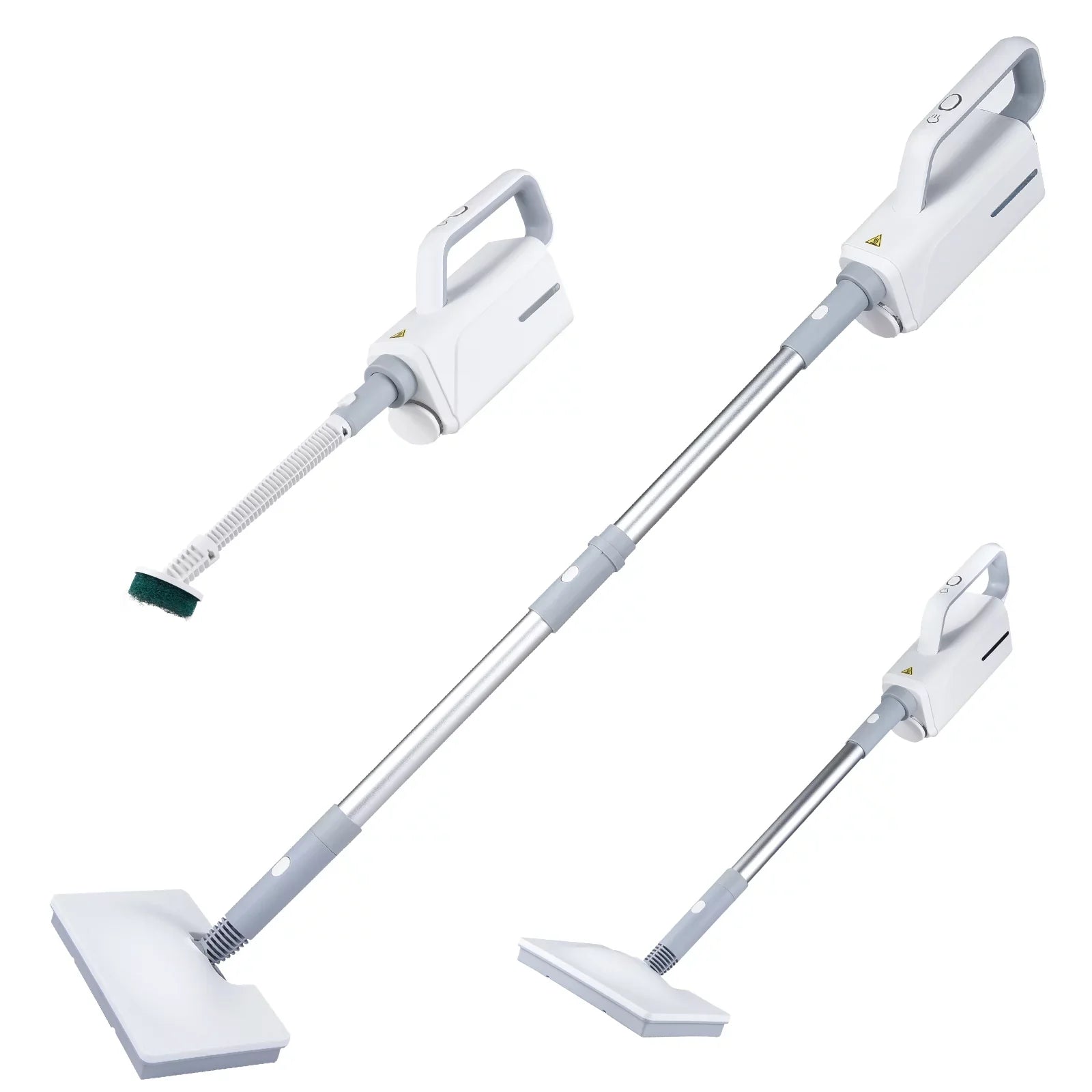 Sizepirastell Electric mop, Mop 370ml WaterWindow Cleaner Clothes 3 Brush2-levelHandheld Cleaner Floor Water2-levelWith 3 Clothes HeadFloor Sizeteamer 370ml