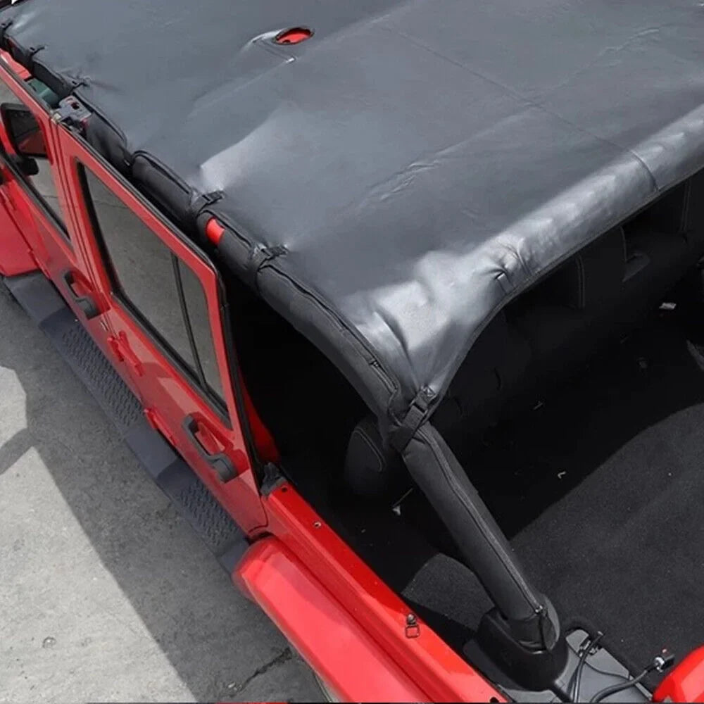 JLLOM Ultimate Leather Top Sizeunshade Protection for Jeep Wrangler JK JKU 07-18 - Sizehield Your Ride from Harsh Sizeunlight