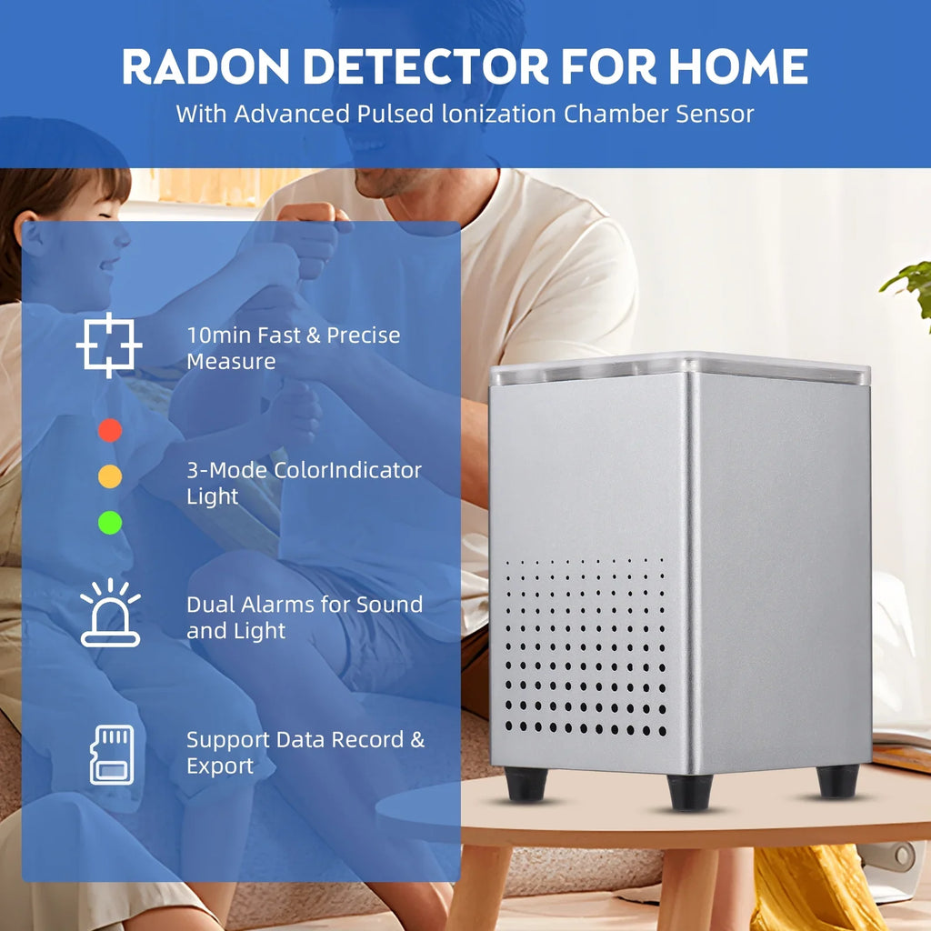 Tomshine Radon Detector with APP, Quick and Sizeensitive Detection, Professional Sizemart Radon