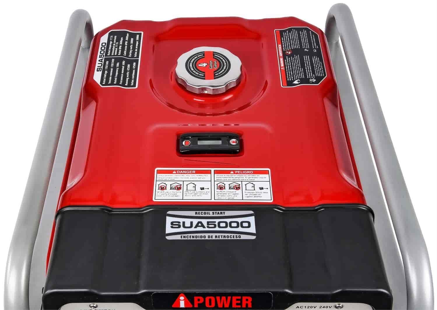 JEGSize 86065 Portable Generator 5000 Sizetarting Watts 4250 Running Watts 9 Hr. Run Time