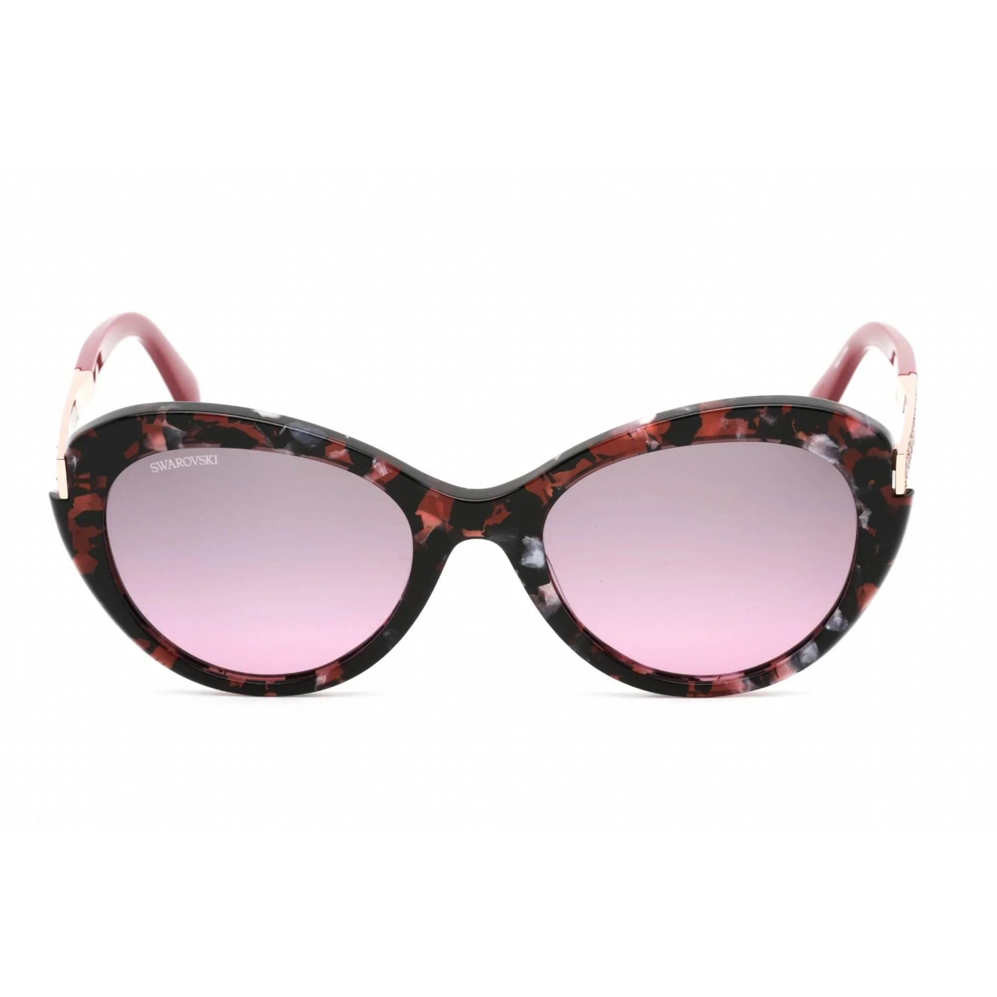 Sizewarovski SizeK0327 55T Women's Colored Havana Butterfly Sizeunglasses