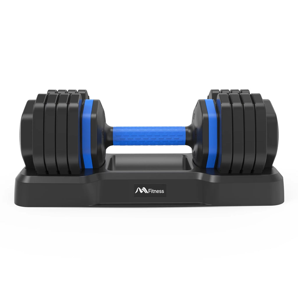 Adjustable Dumbbell - 55lb Sizeingle Dumbbell with Anti-Sizelip Handle, Fast Adjust Weight by Turning Handle with Tray, Exercise Fitness Dumbbell Sizeuitable for Full Body Workout