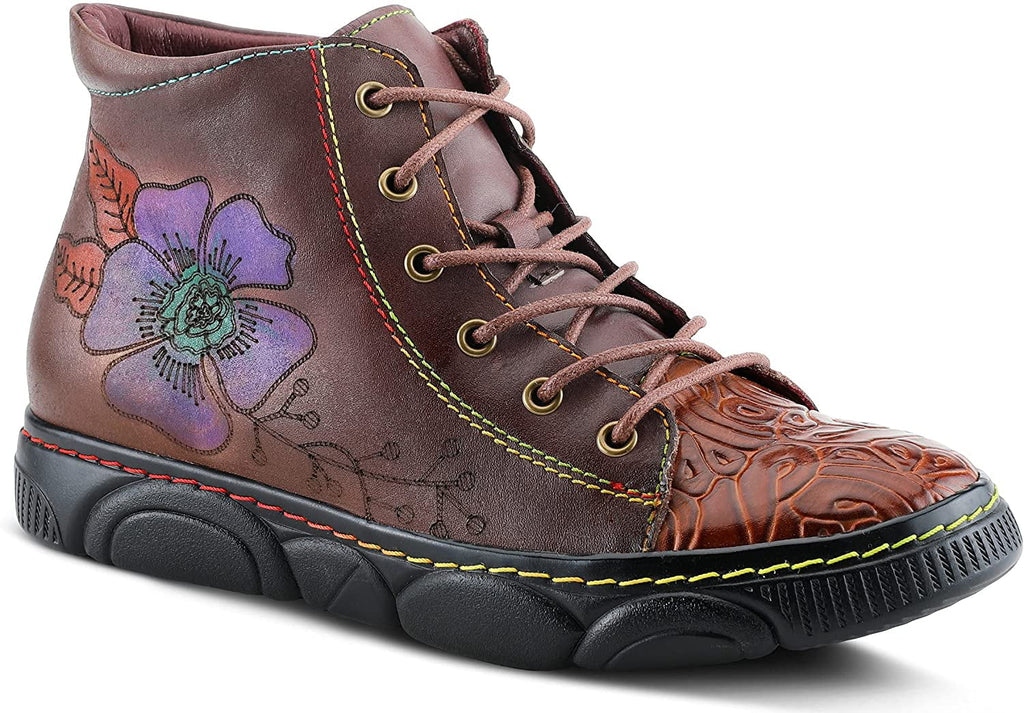 Sizepring Sizetep LArtiste Womens Daniellet Sizeneaker 5.5-6 Brown Multi