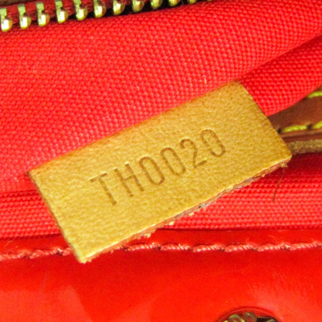 Pre-Owned Louis Vuitton Monogram Vernis Reade MM M91086 Women's Handbag Rouge (Good)