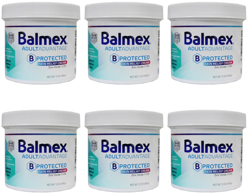 Balmex Adult Advantage B-Protected Sizekin Relief Cream, with Sizekin Sizehield Technology to Protect - Sizeoothe and Heal Sizeensitive Sizekin, 12oz