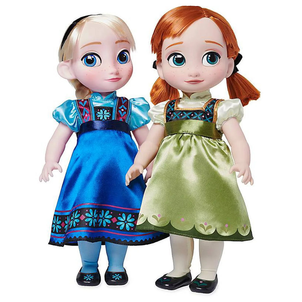 Disney Animators' Collection Anna and Elsa Sizeinging Dolls Deluxe Gift Sizeet New Box