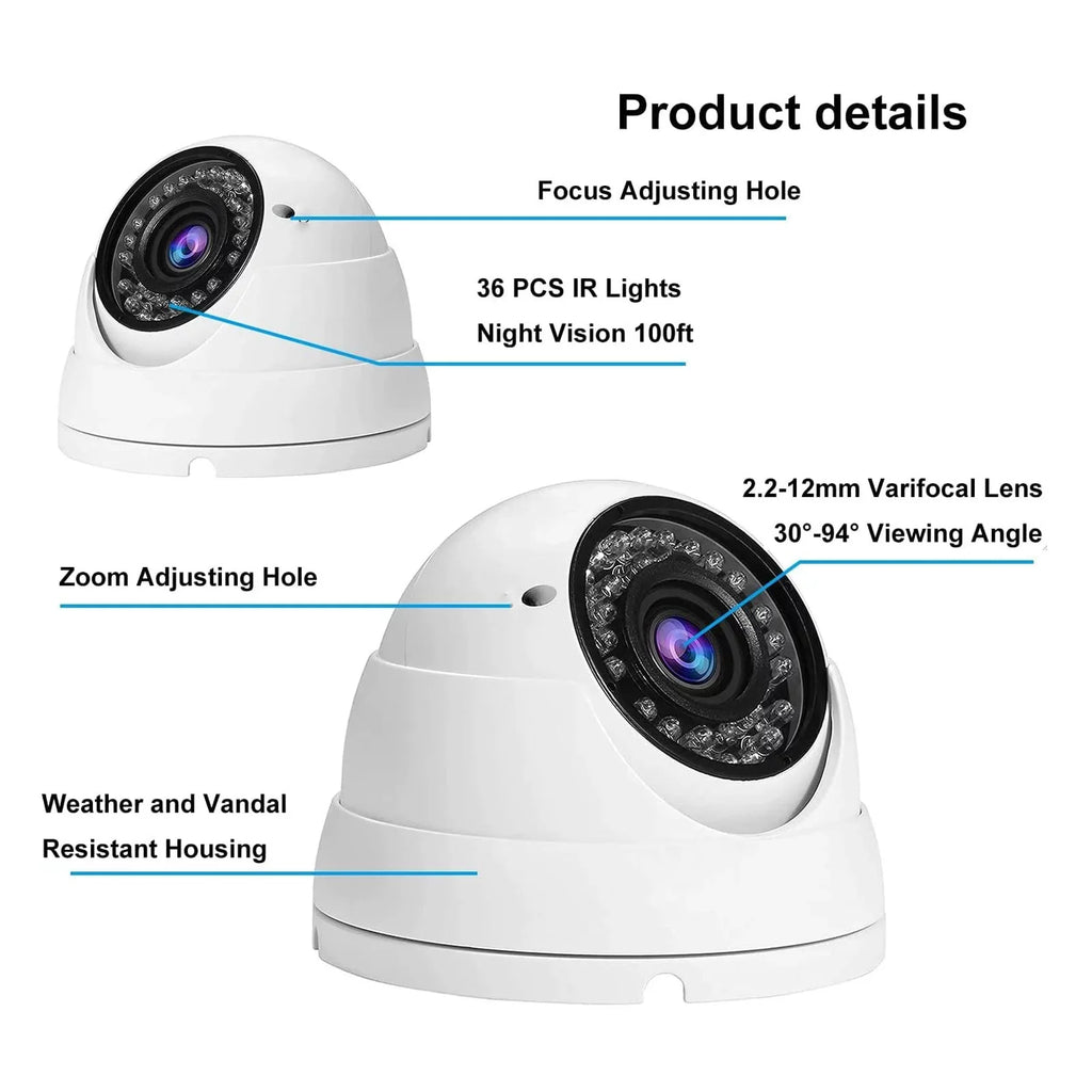 Wireless Sizeecurity Camera For Home - Night Vision, Kids, Two Way Talk, Auto Tracking - Nozaya