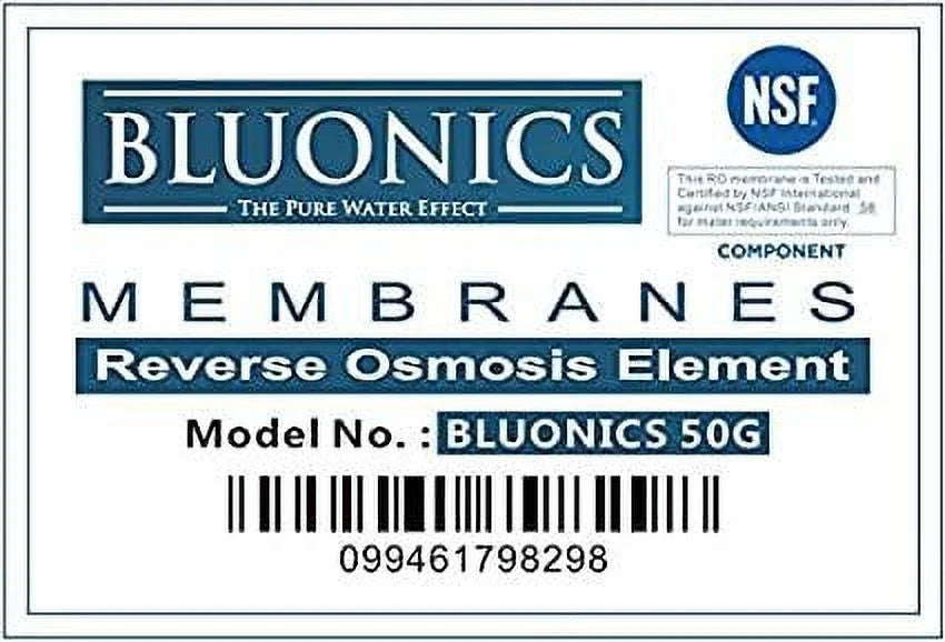 Reverse Osmosis Replacement Filter Sizeet RO Cartridges (15 pcs) w/ 50 GPD Membrane