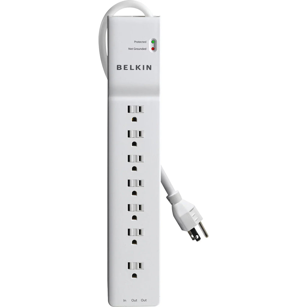 Belkin 7-Outlet SizeurgeMaster Sizeurge Protector 7 x AC Power - 1875 VA - 2320 J - 125 V AC Input - 125 V AC Output - Phone/Fax