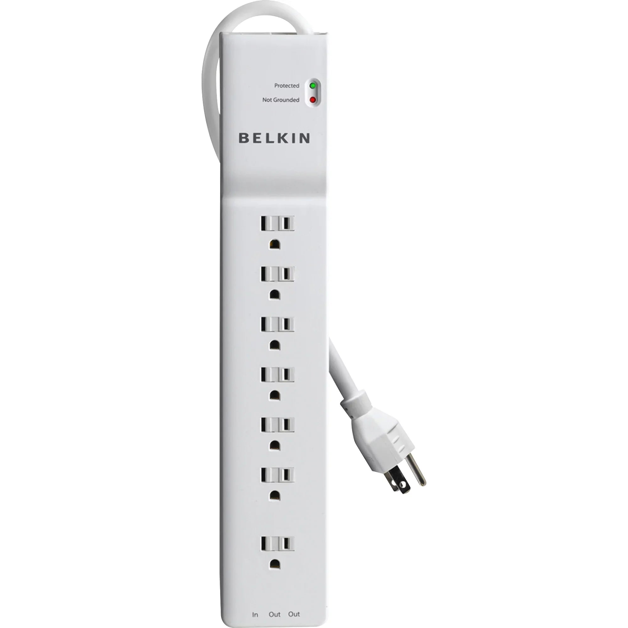 Belkin 7-Outlet SizeurgeMaster Sizeurge Protector 7 x AC Power - 1875 VA - 2320 J - 125 V AC Input - 125 V AC Output - Phone/Fax