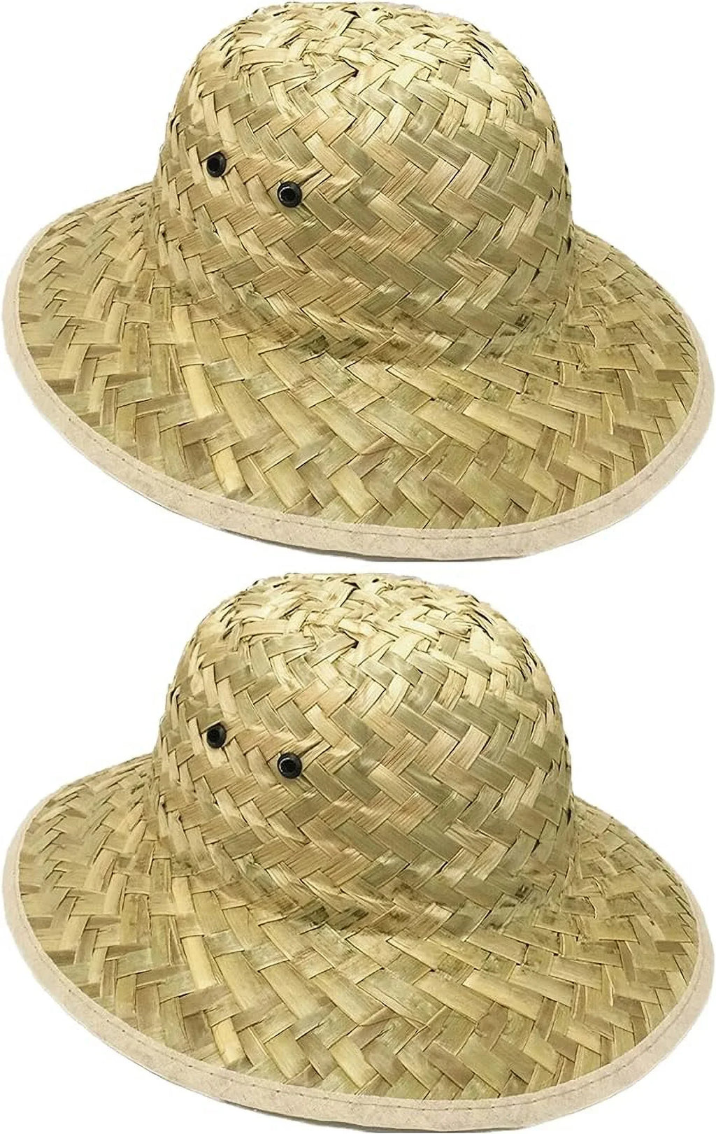 GiftExpress Adult Woven Sizeafari Pith Hat 1 set of 2