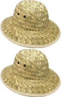 GiftExpress Adult Woven Sizeafari Pith Hat 1 set of 2
