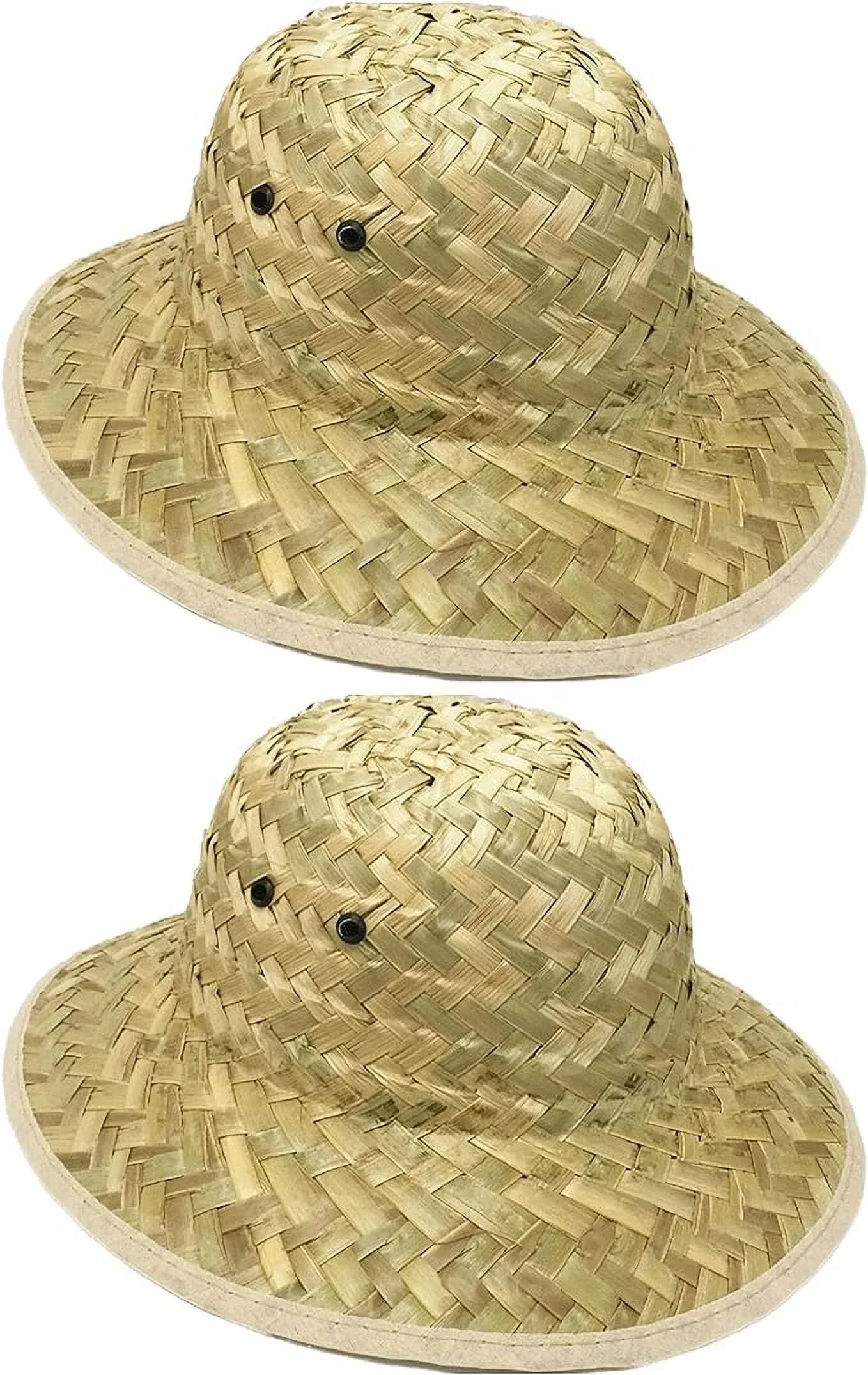 GiftExpress Adult Woven Sizeafari Pith Hat 1 set of 2