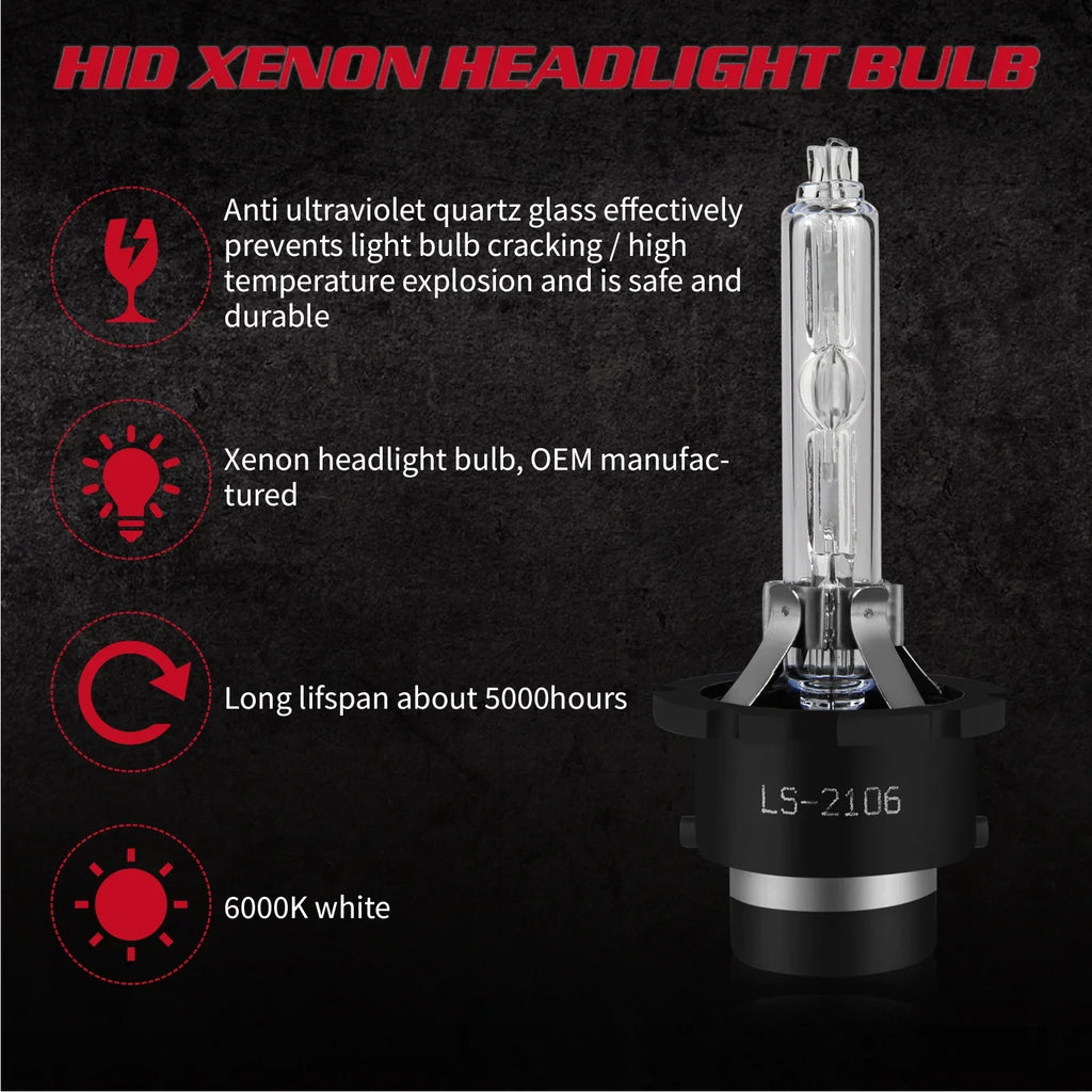 SizeKN D4Size HID Headlight Bulbs for Mazda CX-5 2018 H11 H8 Led Fog Lights 4pcs