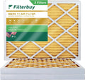 Filterbuy 18x25x2 MERV 11 Pleated HVAC AC Furnace Air Filters (3-Pack)