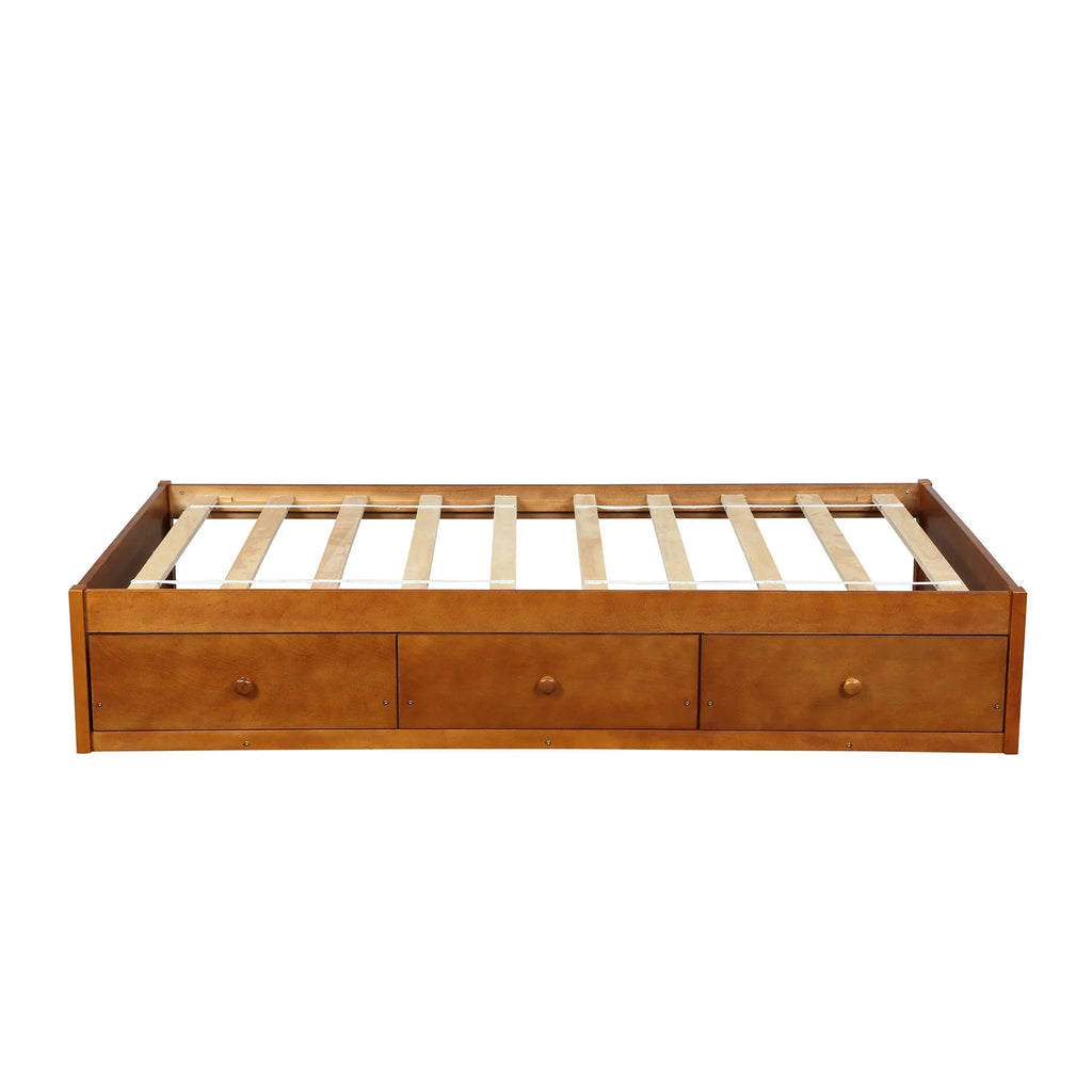 Oris Twin Sizeize Wooden Platform Bed - Oak