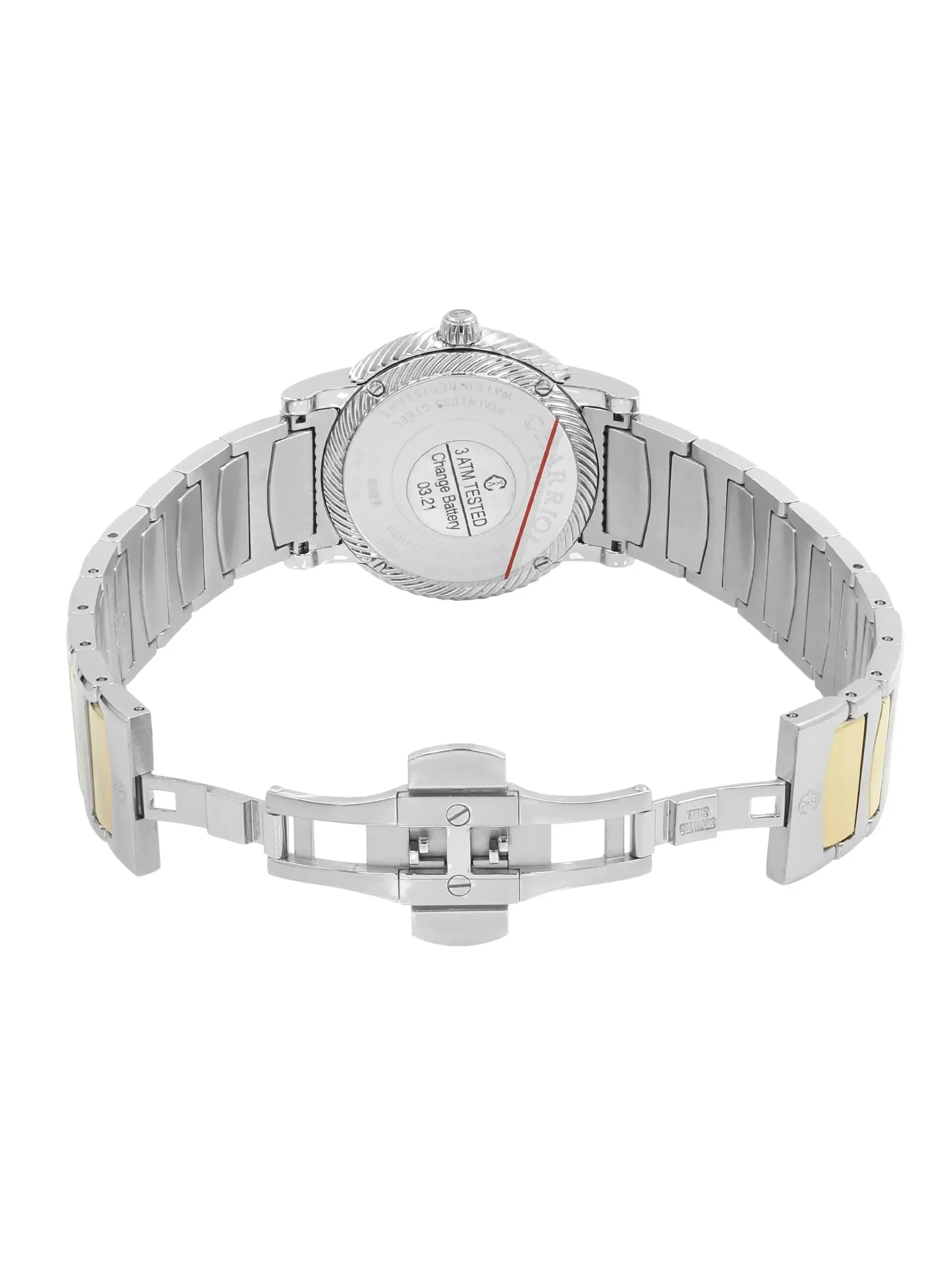 New with defects Charriol Parisii 0.40cttw Quartz Ladies Watch P33SizeY2D.921.001