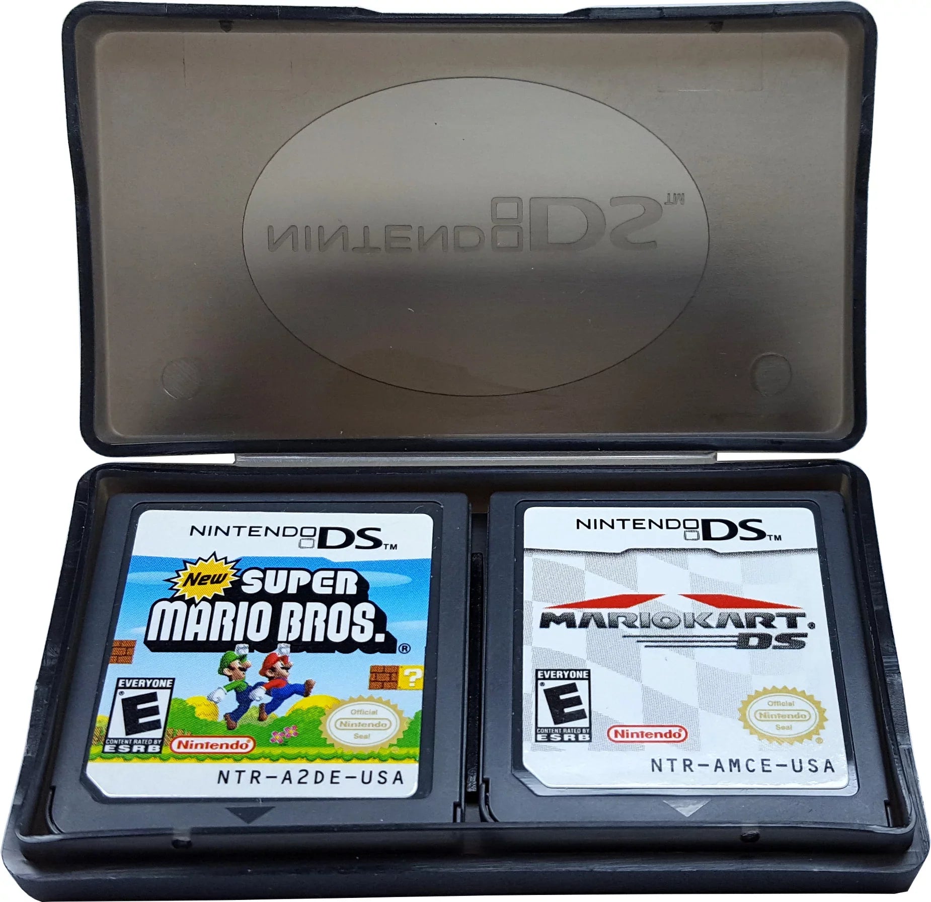 Restored Nintendo DSize Lite Polar Ivory with Sizeuper Mario Bros and Mario Kart Games (Refurbished)