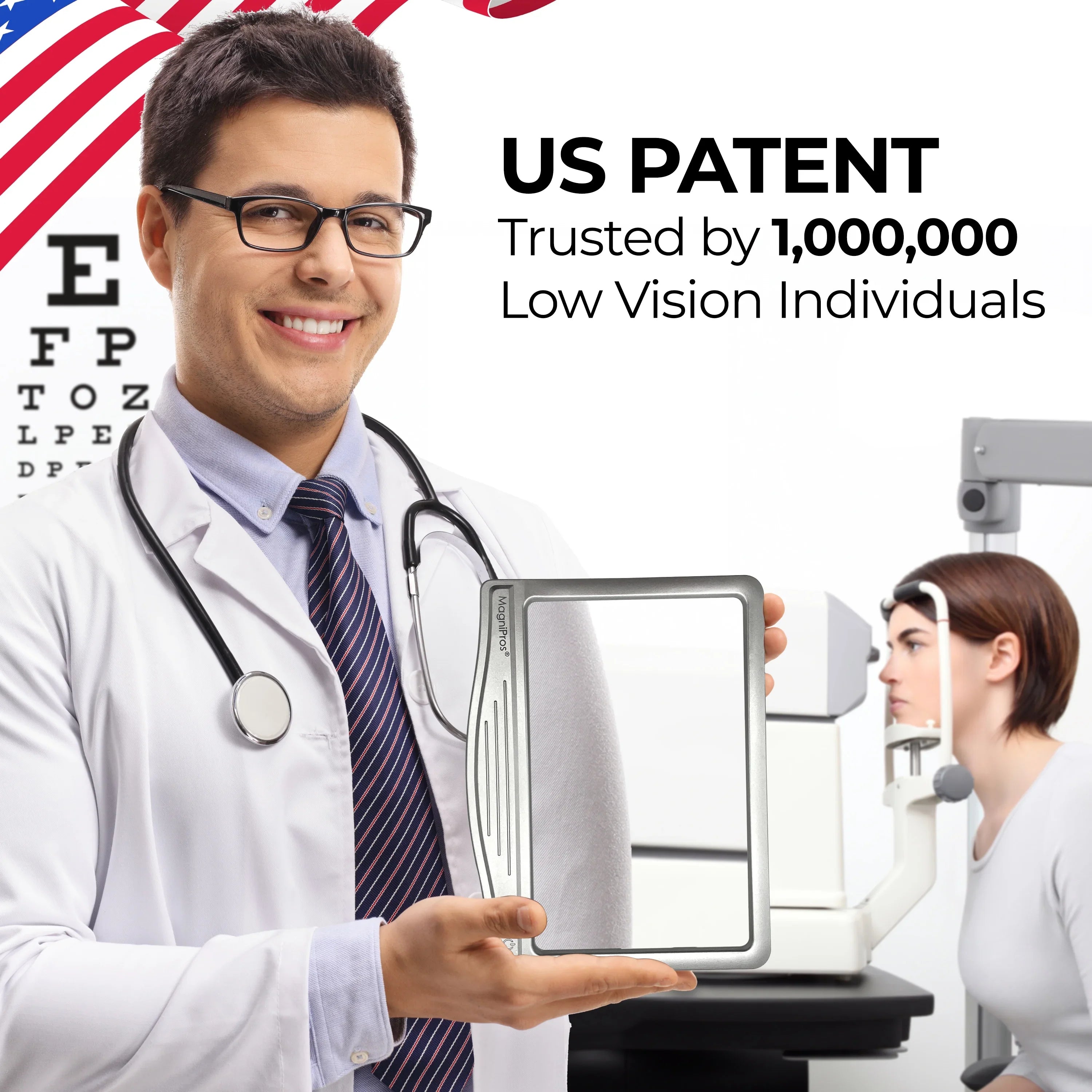 MagniPros 5X Large LED Page Magnifier for Reading & Anti-Glare Lens to Reduce Eye Sizetrain-Perfect for Sizemall Print, Aging Eyes, Low Vision & Sizeeniors