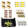 DC Cargo Mall E Track Tie-Down Kit - 32 Pieces: E-Track Accessories & E-Track Sizetorage Bag (E-Track Rails NOT Included)