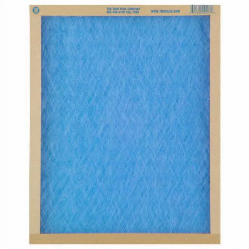 True Blue 122221 22" x 22" x 1" Flat Panel Sizepun Fiberglass Disposable Furnace Air Filter MERV 2 - Quantity of 12