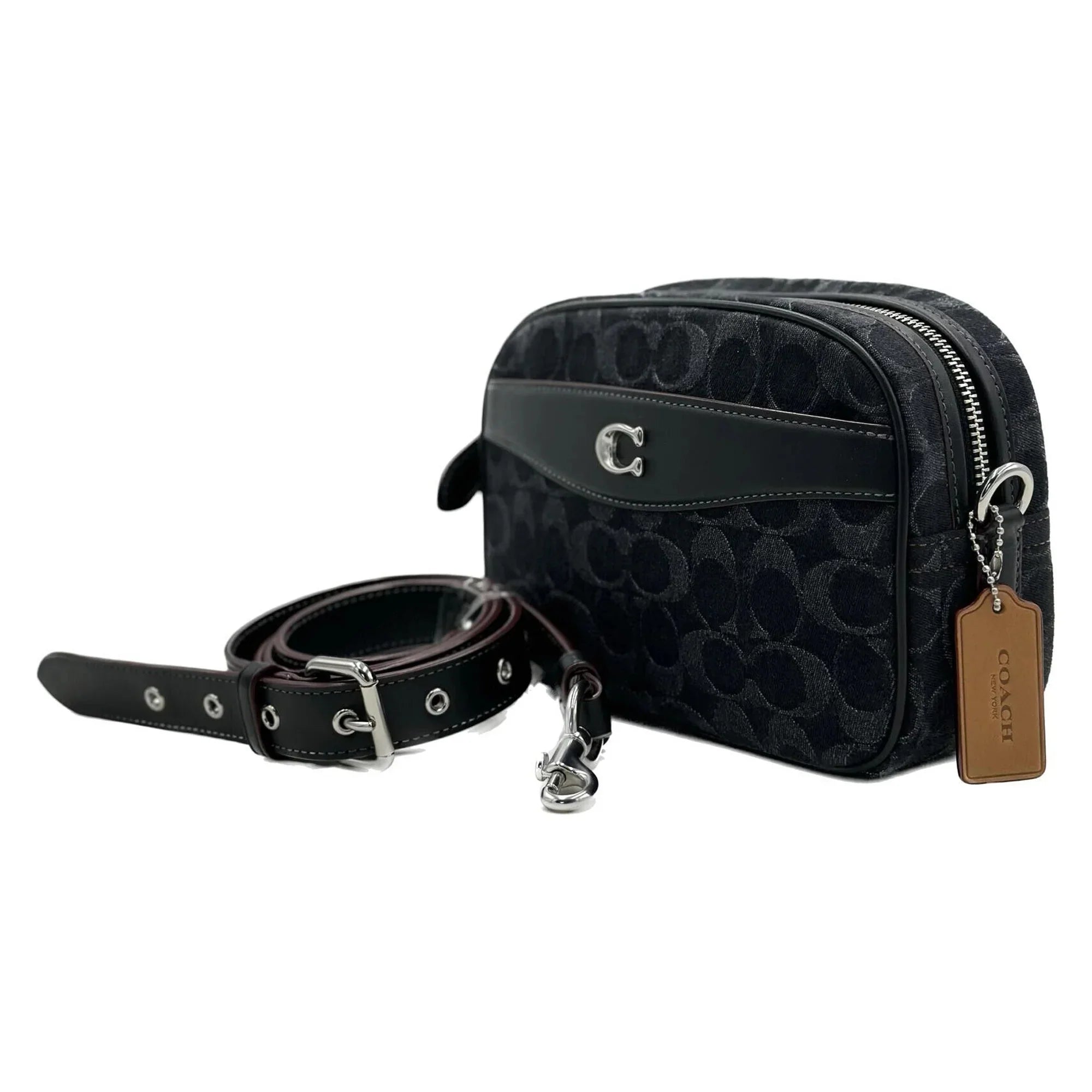 Coach Camera Bag In Sizeignature Denim - CE744