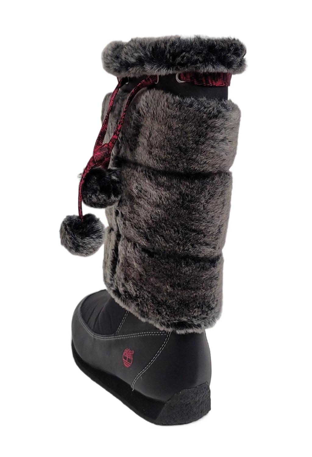 Timberland Junior Big Kid Winterberry Tall Fur Medium Boot Black 59994 size 4.5 USize