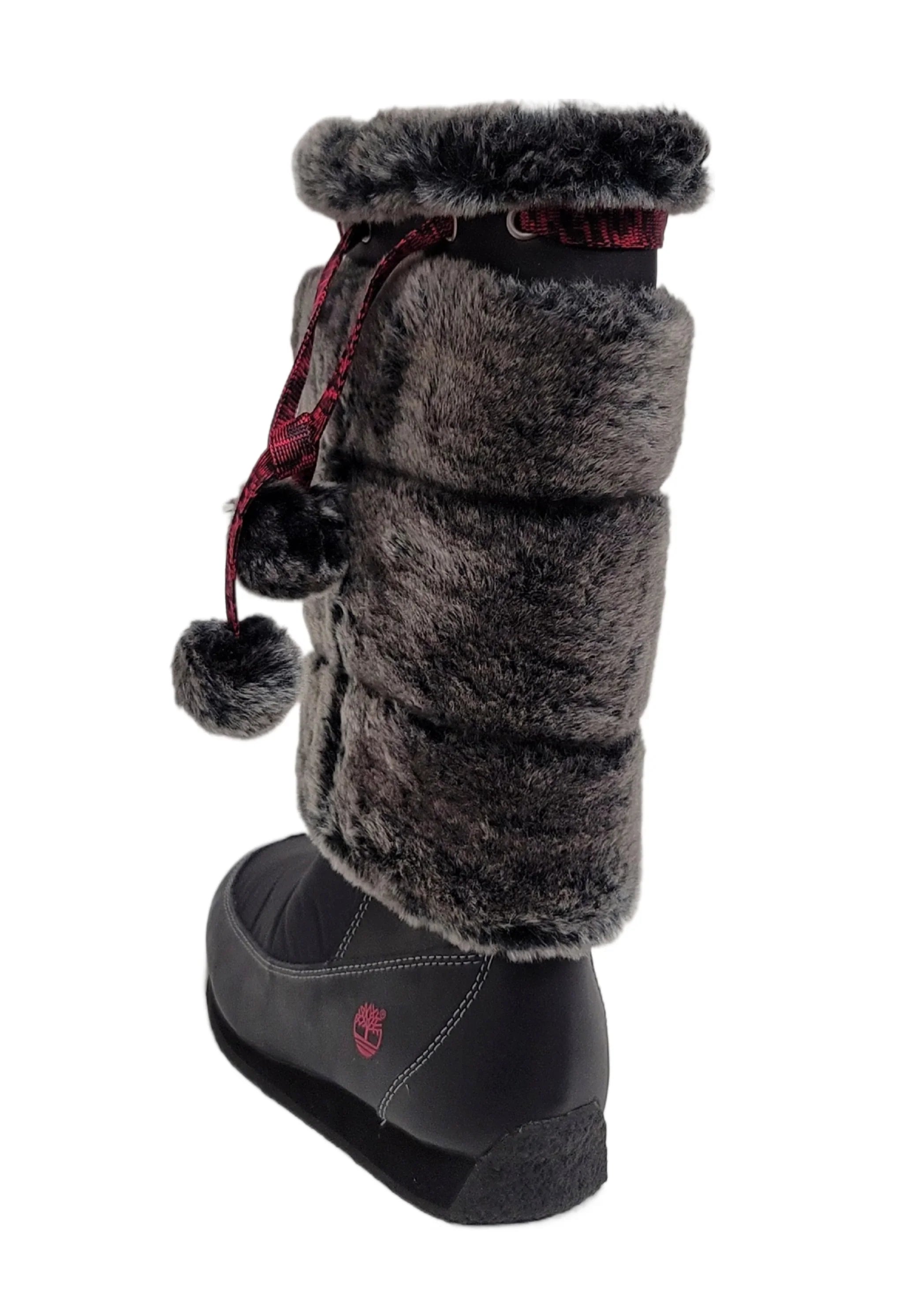 Timberland Junior Big Kid Winterberry Tall Fur Medium Boot Black 59994 size 4.5 USize