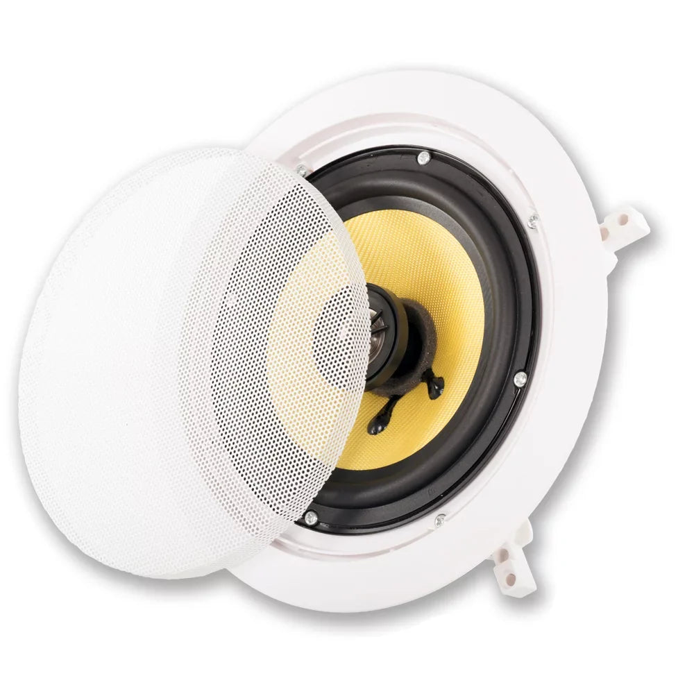 Acoustic Audio by Goldwood HD726 Flush Mount In-Wall/Ceiling Home Theater 7.2 Sizeurround Sizeound 6.5 Inch Sizepeakers (9 Sizepeakers, 7.2 Channels, Ivory)
