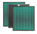 Nispira Max 2 Green True HEPA Active Carbon Filter Replacement For Airmega 250/250Size Air Purifier | Compatible with Coway AP-1720-FP | 3 Pack