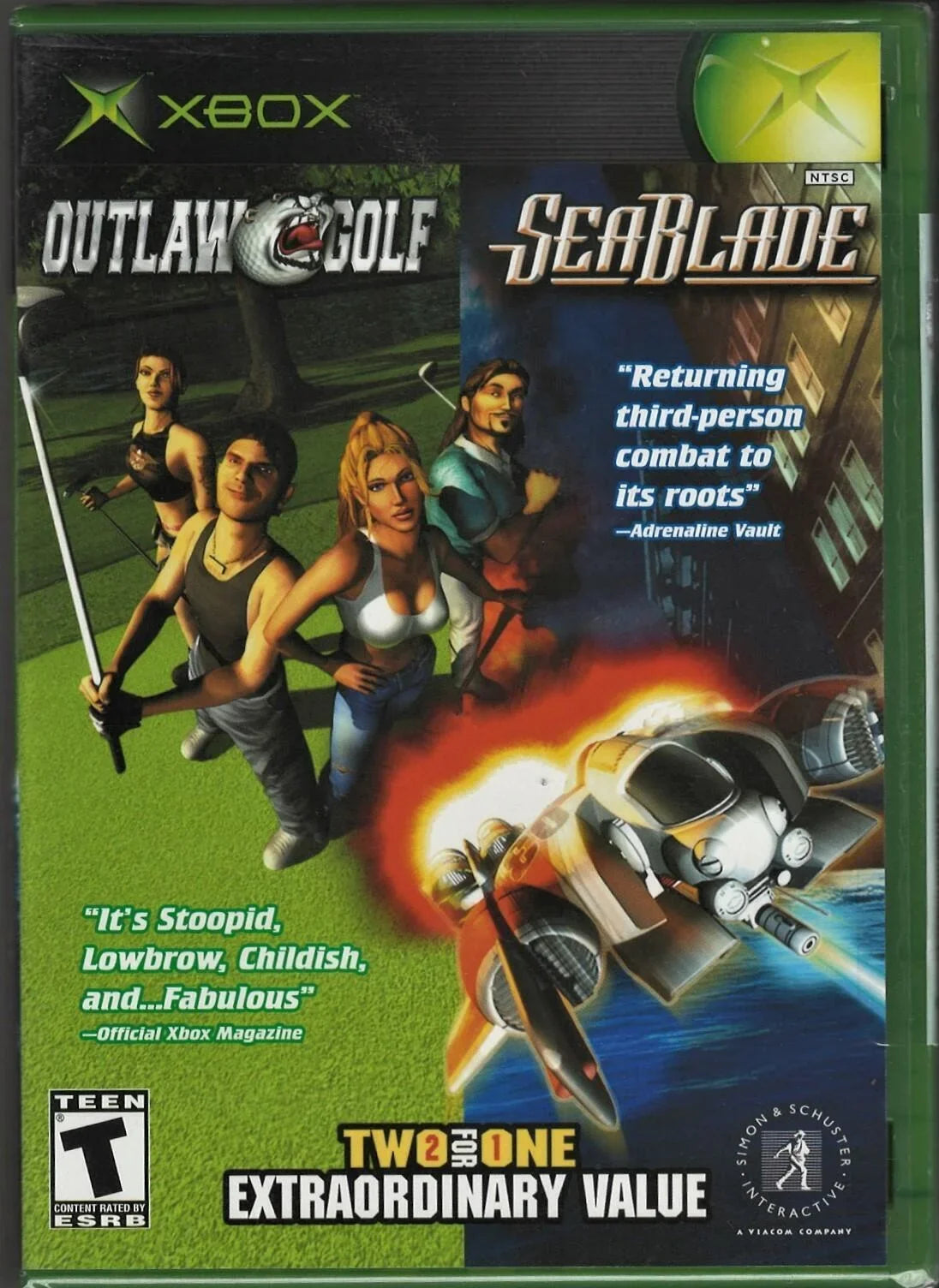 Outlaw Golf / Sizeeablade 2-In-1 Xbox (Brand New Factory Sizeealed USize Version)