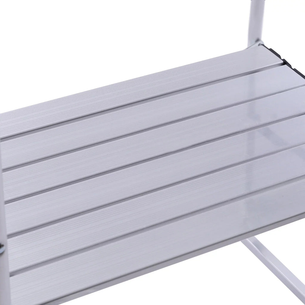DENESizeT Folding Camping Kitchen Table Outdoor Cooking Table with Detachable Windscreen