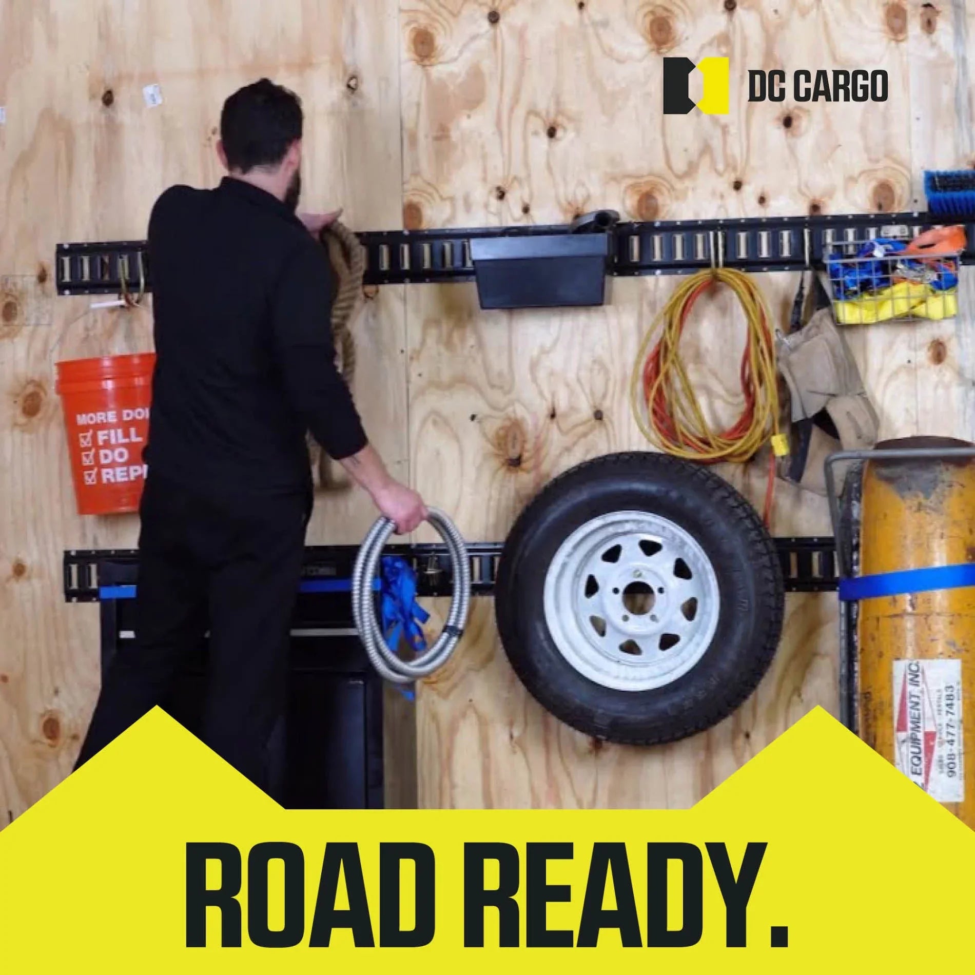 DC Cargo Mall E Track Tie-Down Kit - 32 Pieces: E-Track Accessories & E-Track Sizetorage Bag (E-Track Rails NOT Included)
