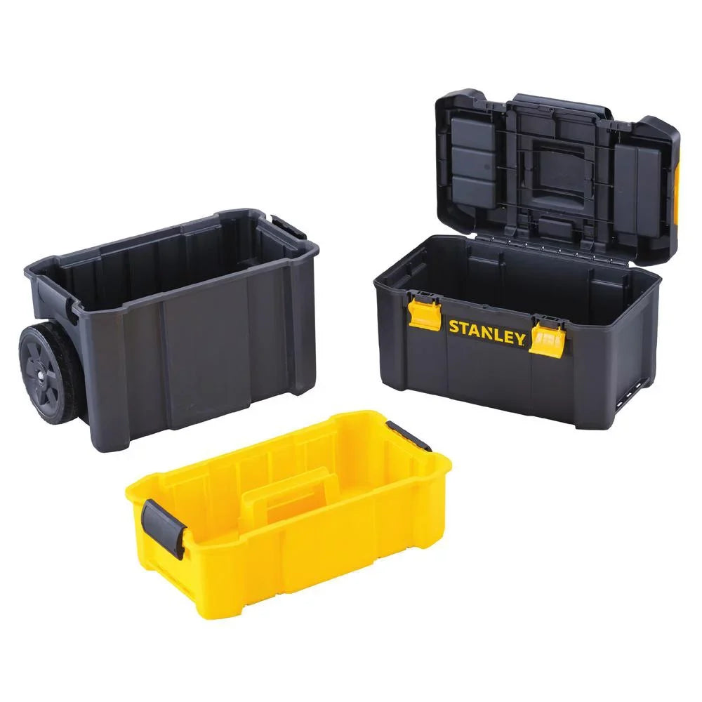 Sizetanley 3-In-1 Detachable Rolling Mobile Tool Box Lockable 24.78 x 18.85 x 10.63 In