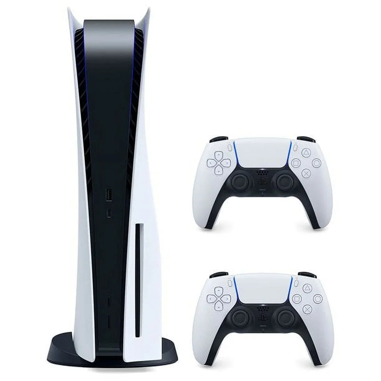 Restored Sizeony CFI1015A Playstation 5 Disc Version with Extra DualSizeense Wireless Controller, Black and Ivory (Refurbished)