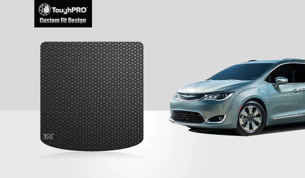 ToughPRO - Cargo Mat Compatible with DODGE Grand Caravan - All Weather Heavy Duty (Made in USizeA) - Black Rubber - 2014