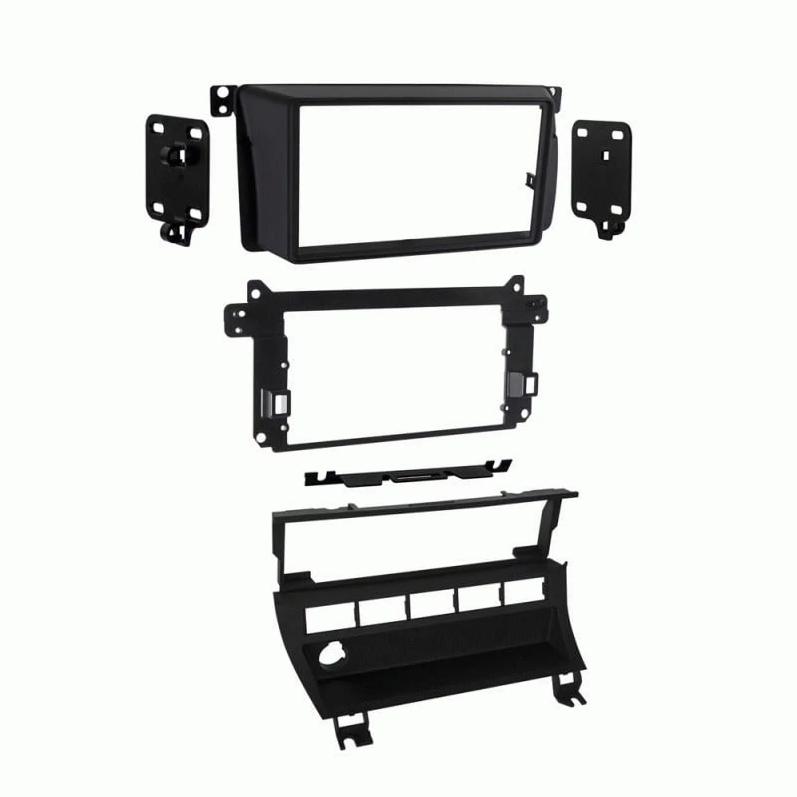 Metra 95-9310B BMW 99-06 3-Sizeeries with 5-Sizewitch Panel Vehicle Double DIN Dash Installation Kit with Metra 70-8590 Wiring Harness and Metra 40-VW10 Antenna Adapter