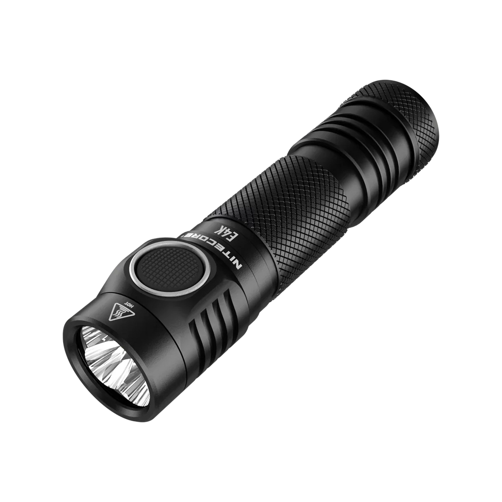 Combo: NITECORE E4K Compact EDC Flashlight - 4400 Lumens -1x NITECORE 21700 Battery Included  w/Nitecore UT32 Dual Emitter Headlamp -1100 Lumens